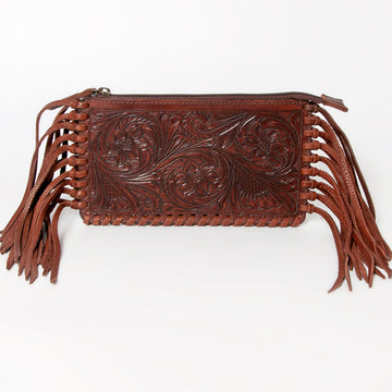 American Darling Wristlet Hand Tooled Genuine Leather Women Bag Western Handbag Purse